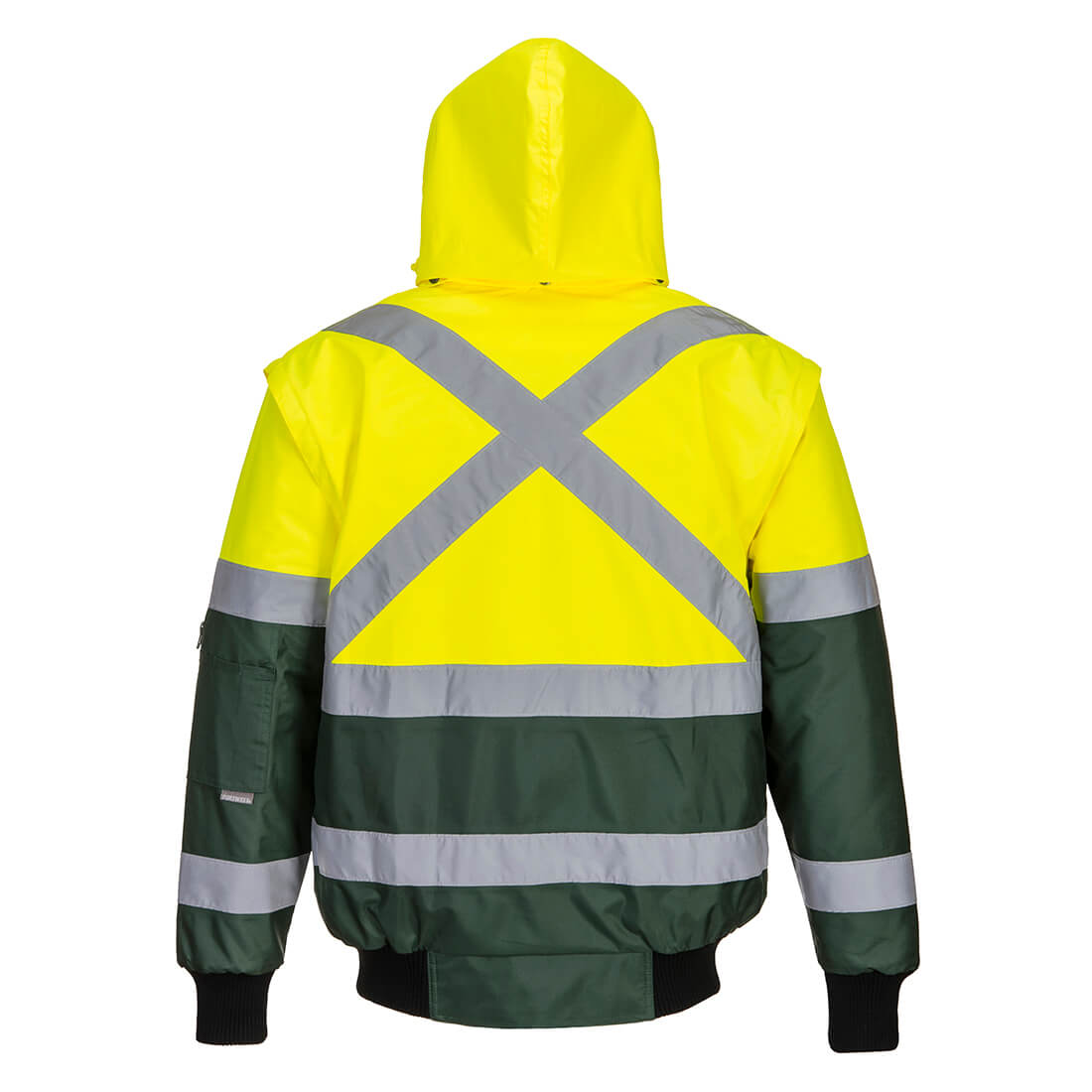 X Hi-Viz pilotjakke - Gul/Grøn - Billede 2
