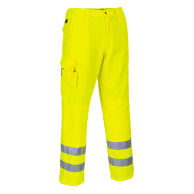 Hi-vis bukser m/lårlomme - Gul
