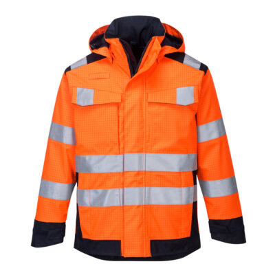 Modaflame Regn Multi Norm Arc Jakke Orange/Marine
