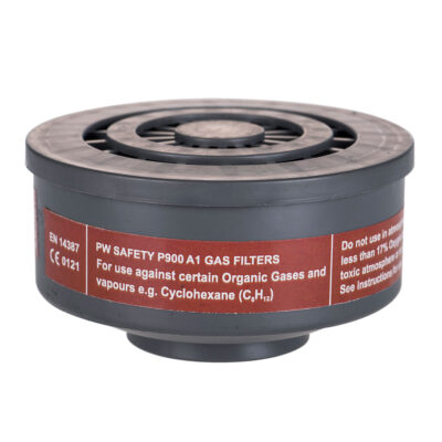 A1 gasfilter m/speciel gevind - Grå