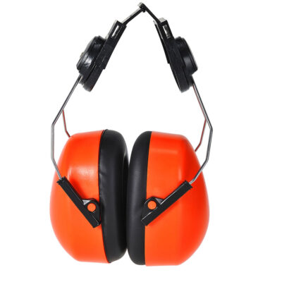 Endurance Hi-Vis Clip-On Høreværn til hjelm - Orange