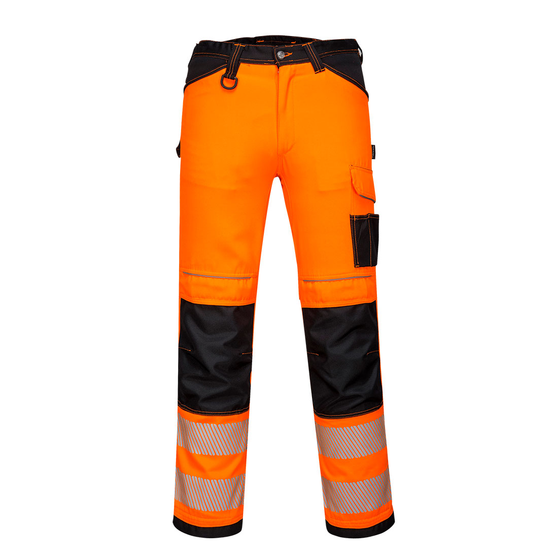 PW3 Hi-Vis håndværkerbukser - Orange/Sort