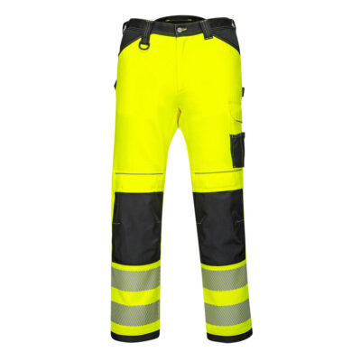 PW3 Hi-Vis håndværkerbukser - Gul/Sort