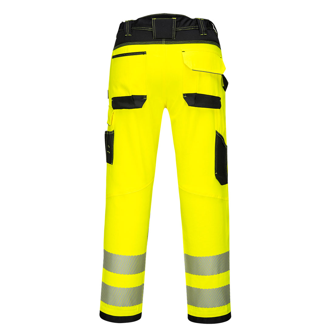 PW3 Hi-Vis håndværkerbukser - Gul/Sort - Billede 2