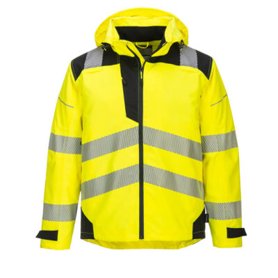 PW3 Extreme åndbar regnjakke - Gul/Sort