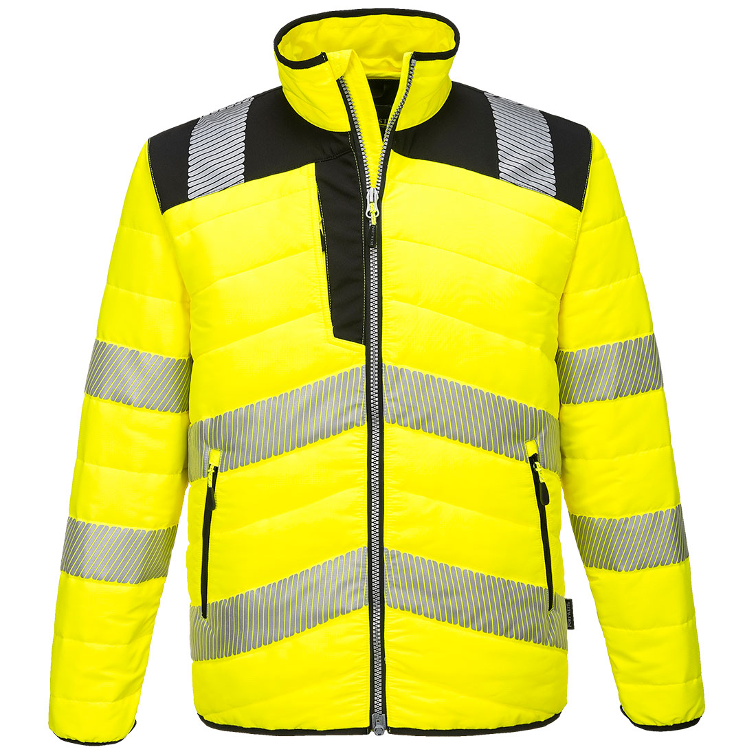 PW3 Hi-Vis Baffle jakke - Gul/Sort