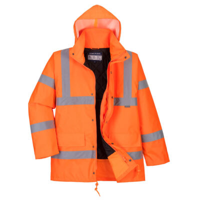 Hi-Vis Åndbar vinter jakke - Orange