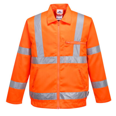 Hi-Vis Poly-bomuldsjakke RIS - Orange