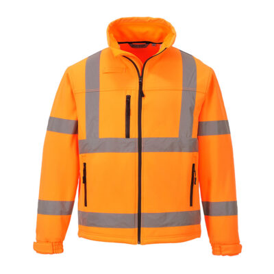 Hi-Vis Klassisk Softshell Jakke (3L) - Orange