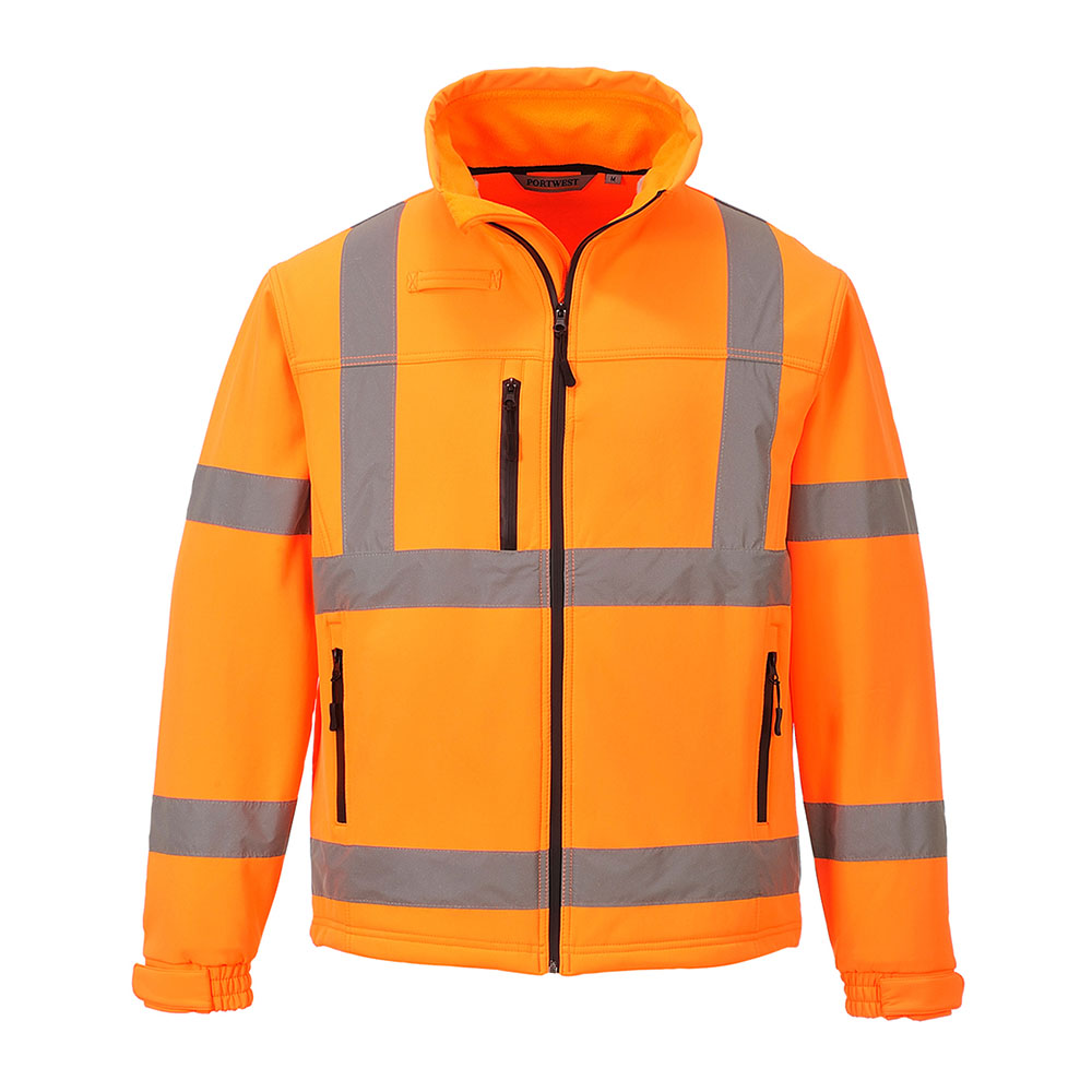 Hi-Vis Klassisk Softshell Jakke (3L) - Orange