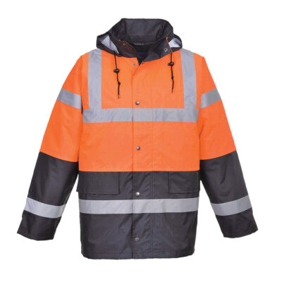 Hi-Vis 2-farvet trafikjakke - Orange