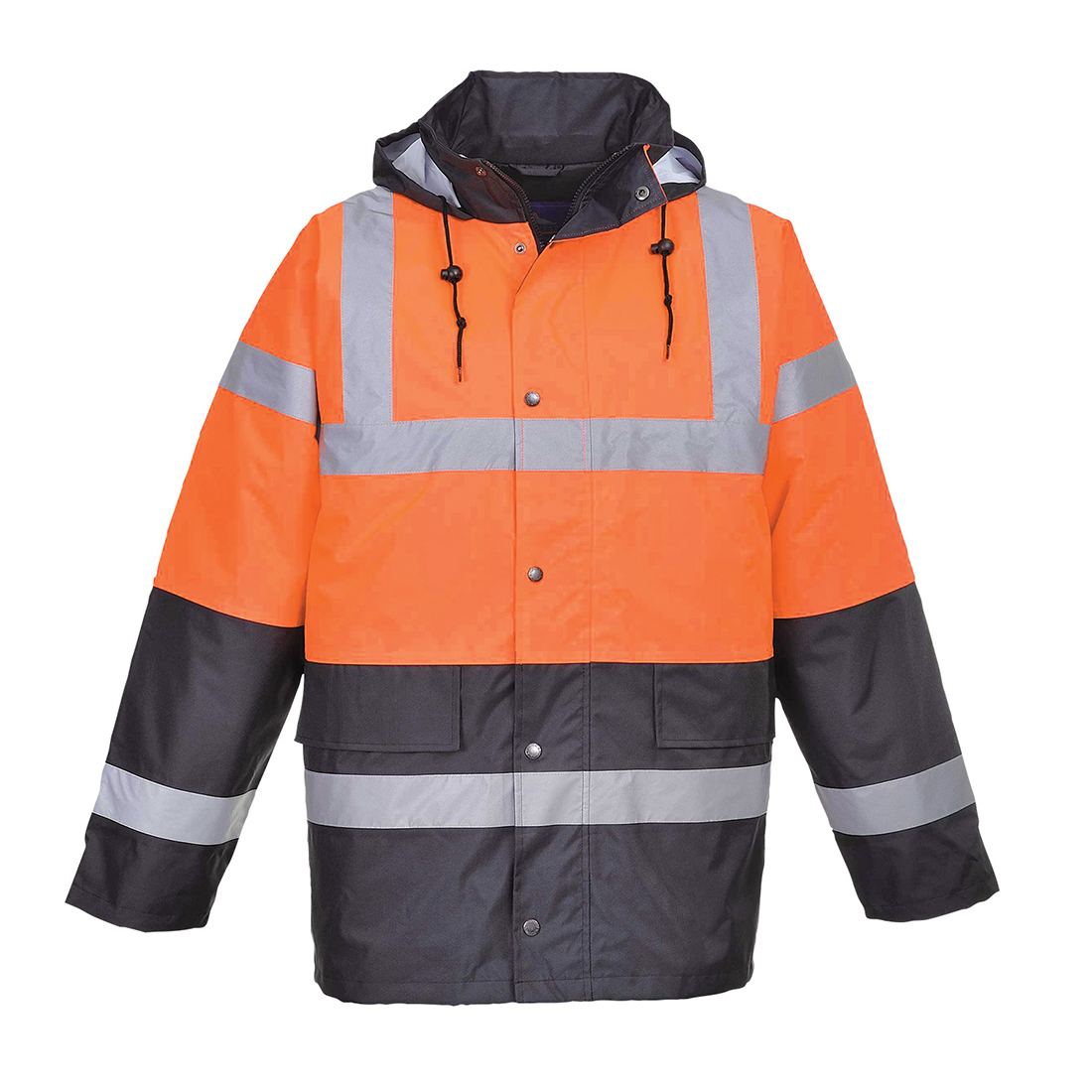 Hi-Vis 2-farvet trafikjakke - Orange