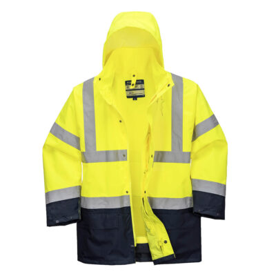 Klassisk 5-i-1 2 Farvet jakke - Orange/Marine
