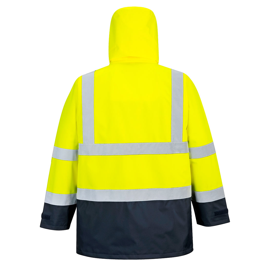 Hi-Vis Executive 5-i-1 Jakke - Gul/Marine - Billede 2