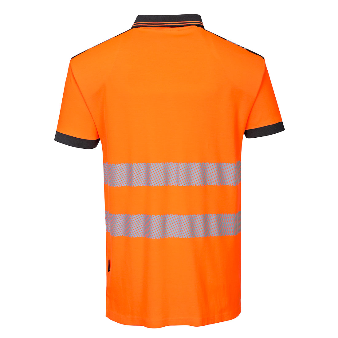 PW3 Hi-Vis Polo-shirt korte ærmer - Orange/Sort - Billede 2