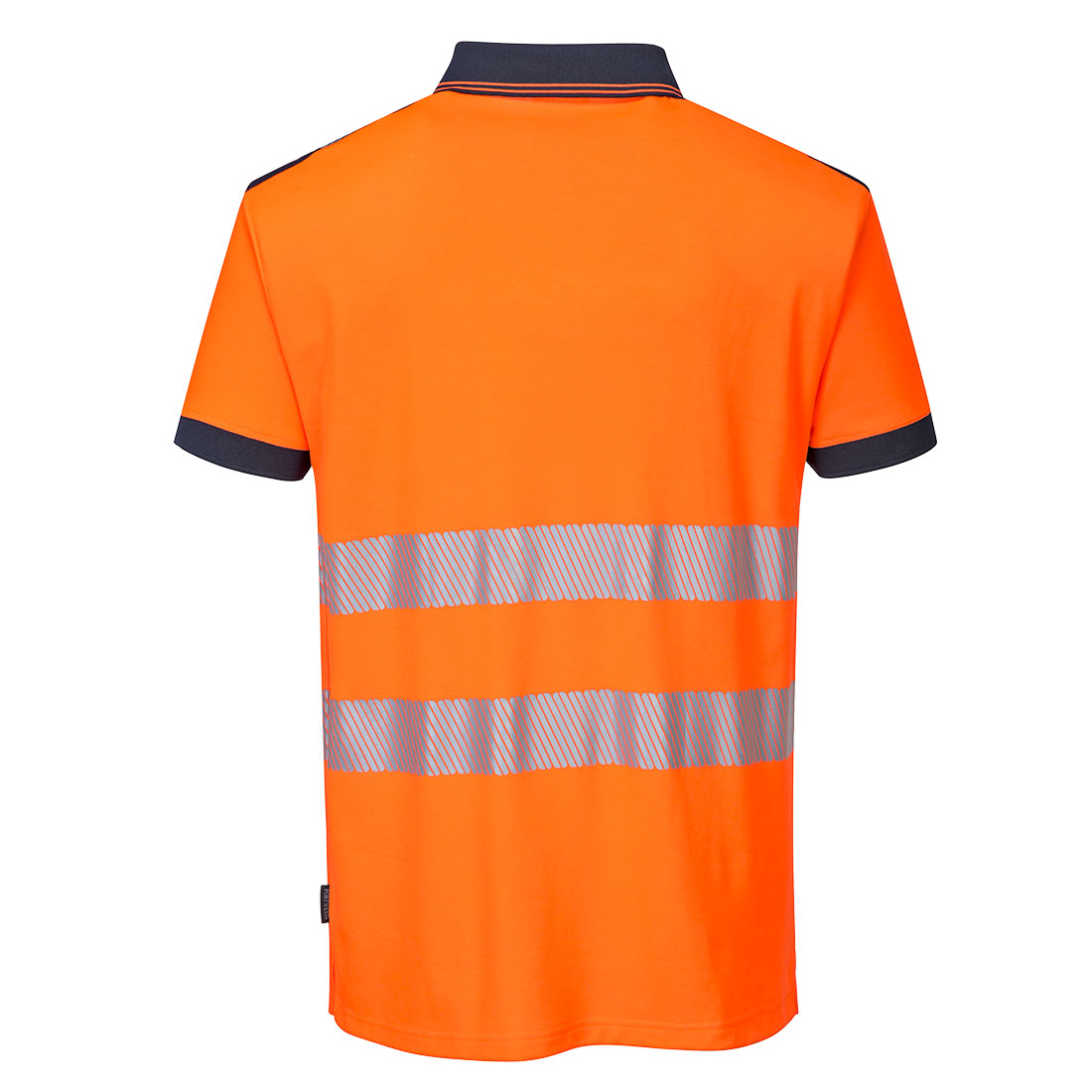 PW3 Hi-Vis Polo-shirt korte ærmer - Orange/Marine - Billede 2