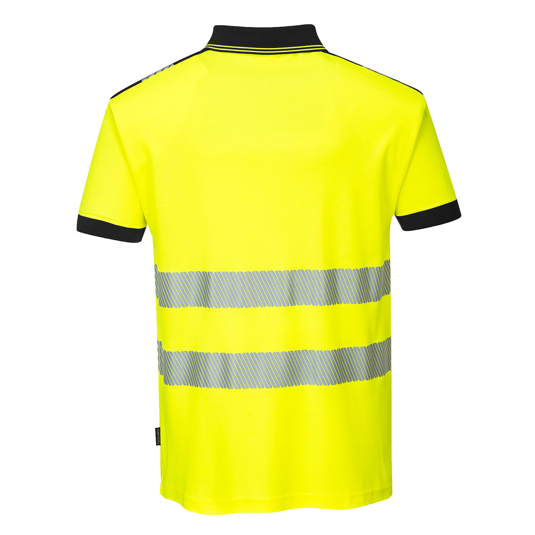 PW3 Hi-Vis Polo-shirt korte ærmer - Gul/Sort - Billede 2
