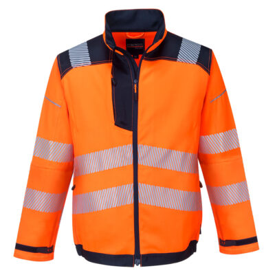 PW3 Hi-Vis arbejdsjakke - Orange/Marine