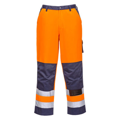 Lyon hi-vis bukser - Orange/Marine