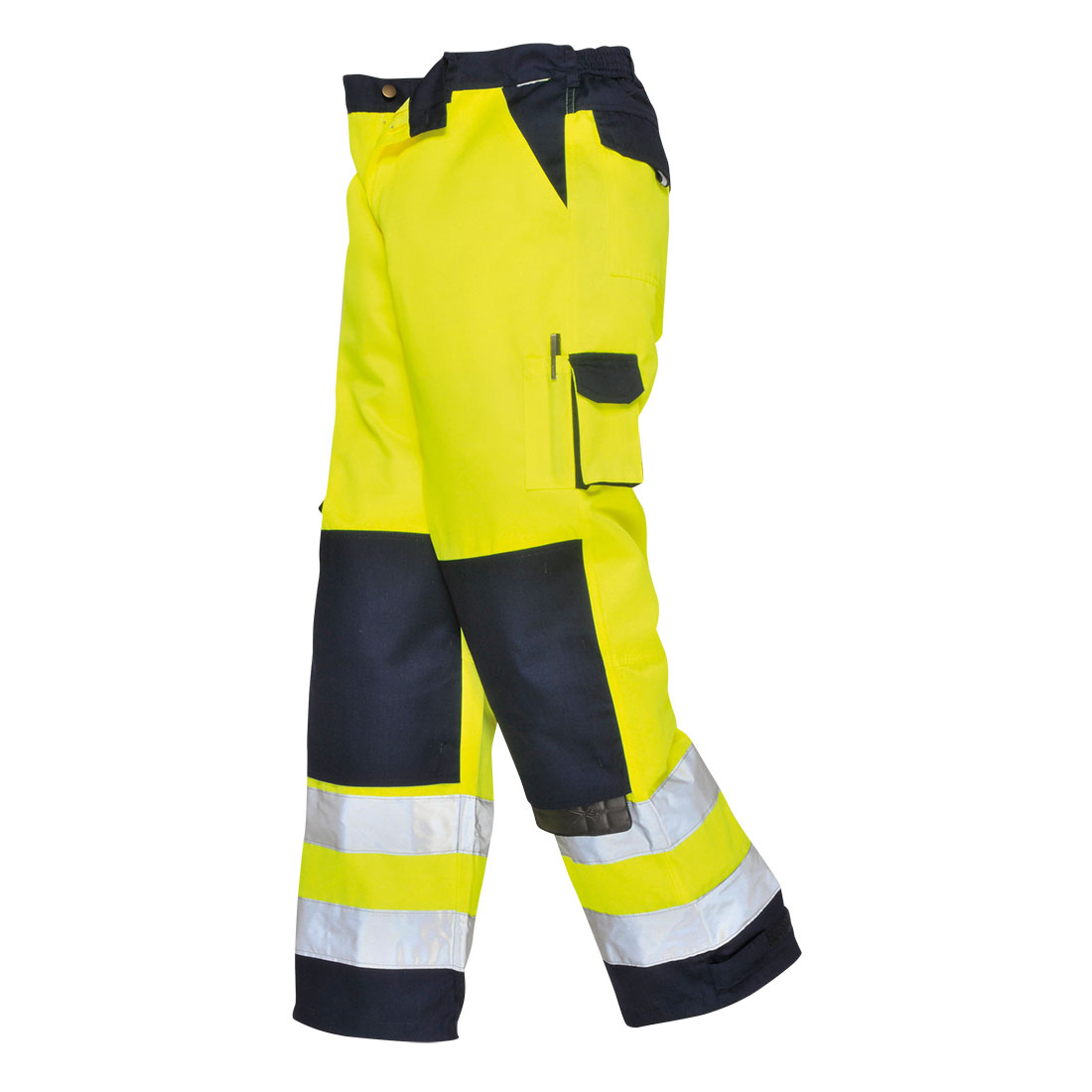 Lyon hi-vis bukser - Gul/Marine