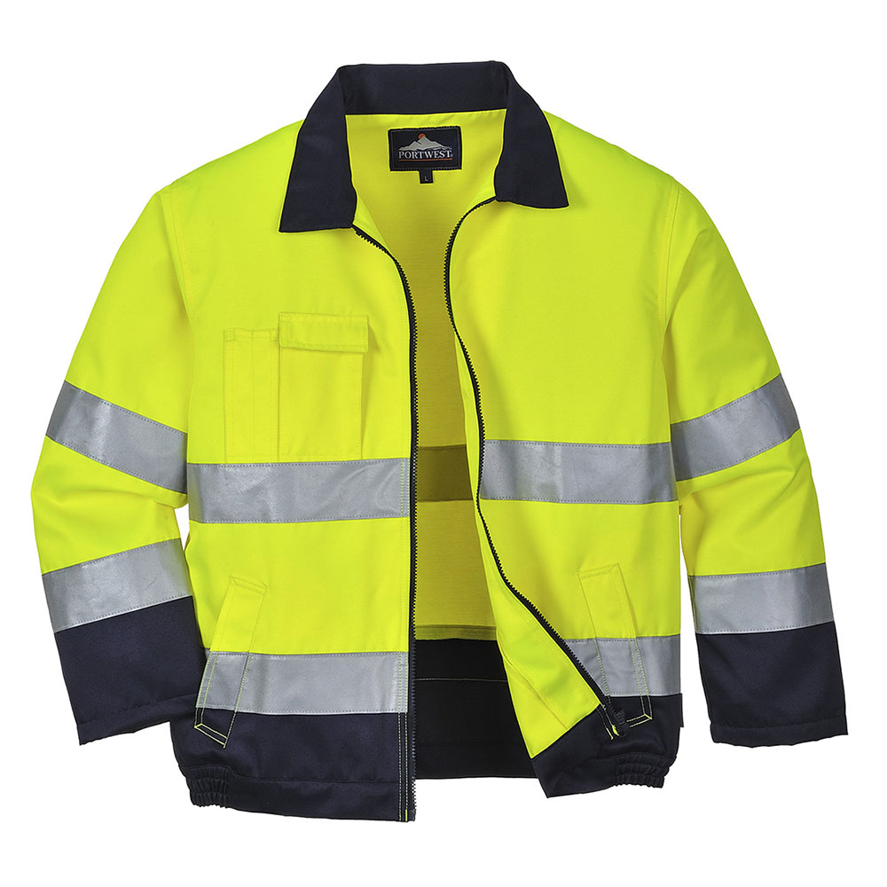 Madrid Hi-Vis jakke - Gul/Marine