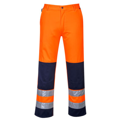 Sevilla hi-vis bukser - Orange/Marine