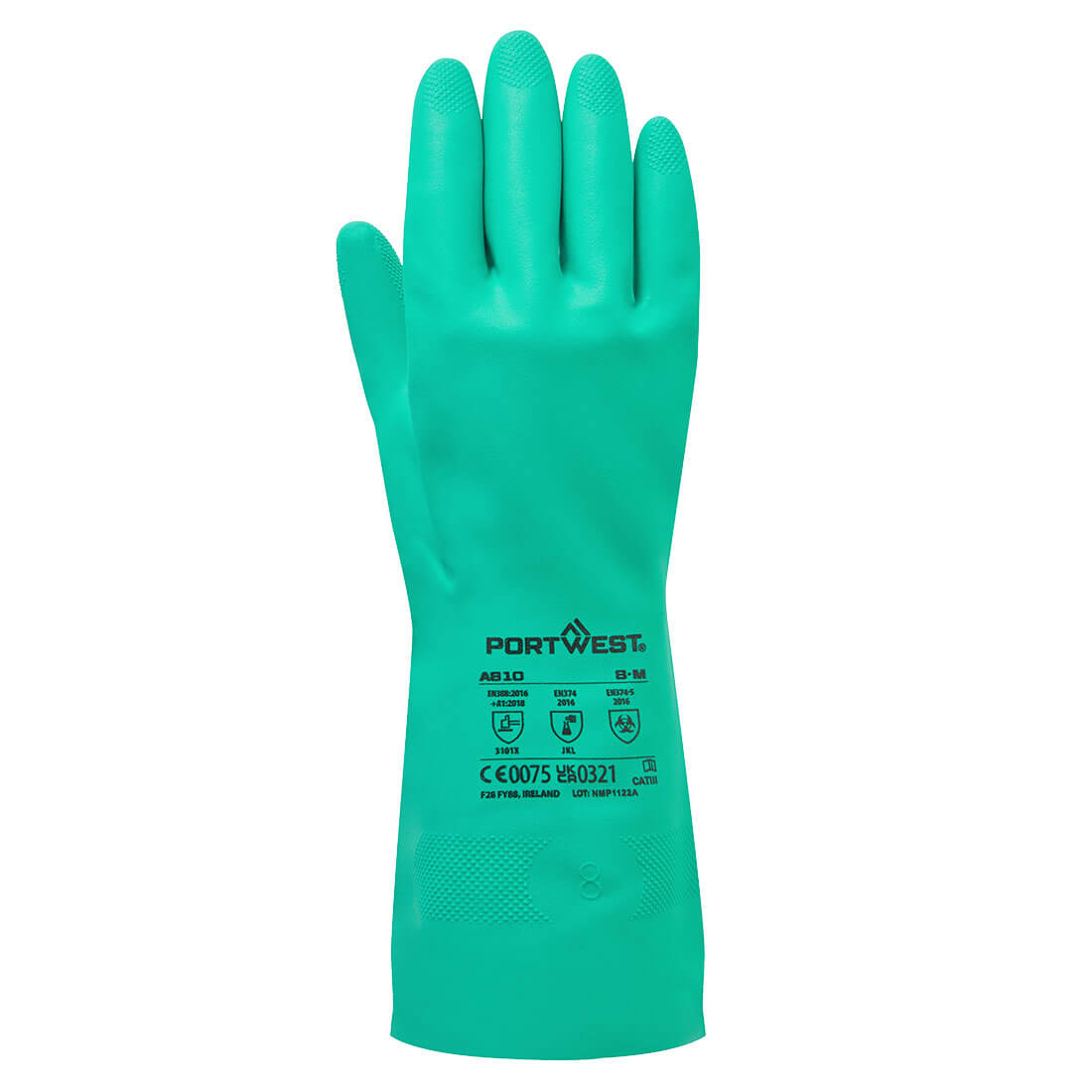 Nitrosafe kemi handske - Grøn - Billede 2
