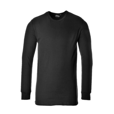 Termo langærmet t-shirt - Sort