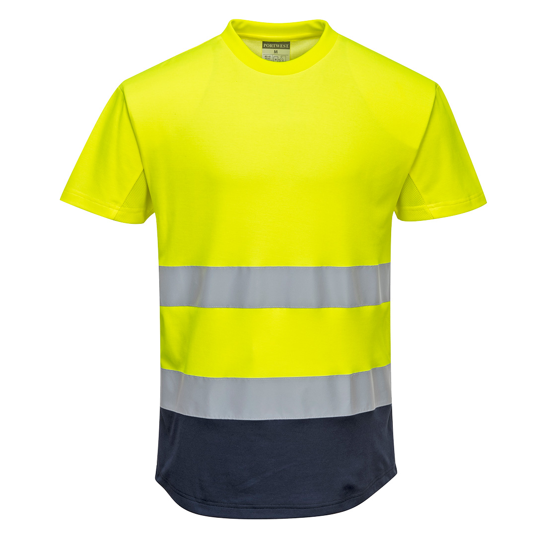 2 farvet Mesh T-shirts - Gul/Marine