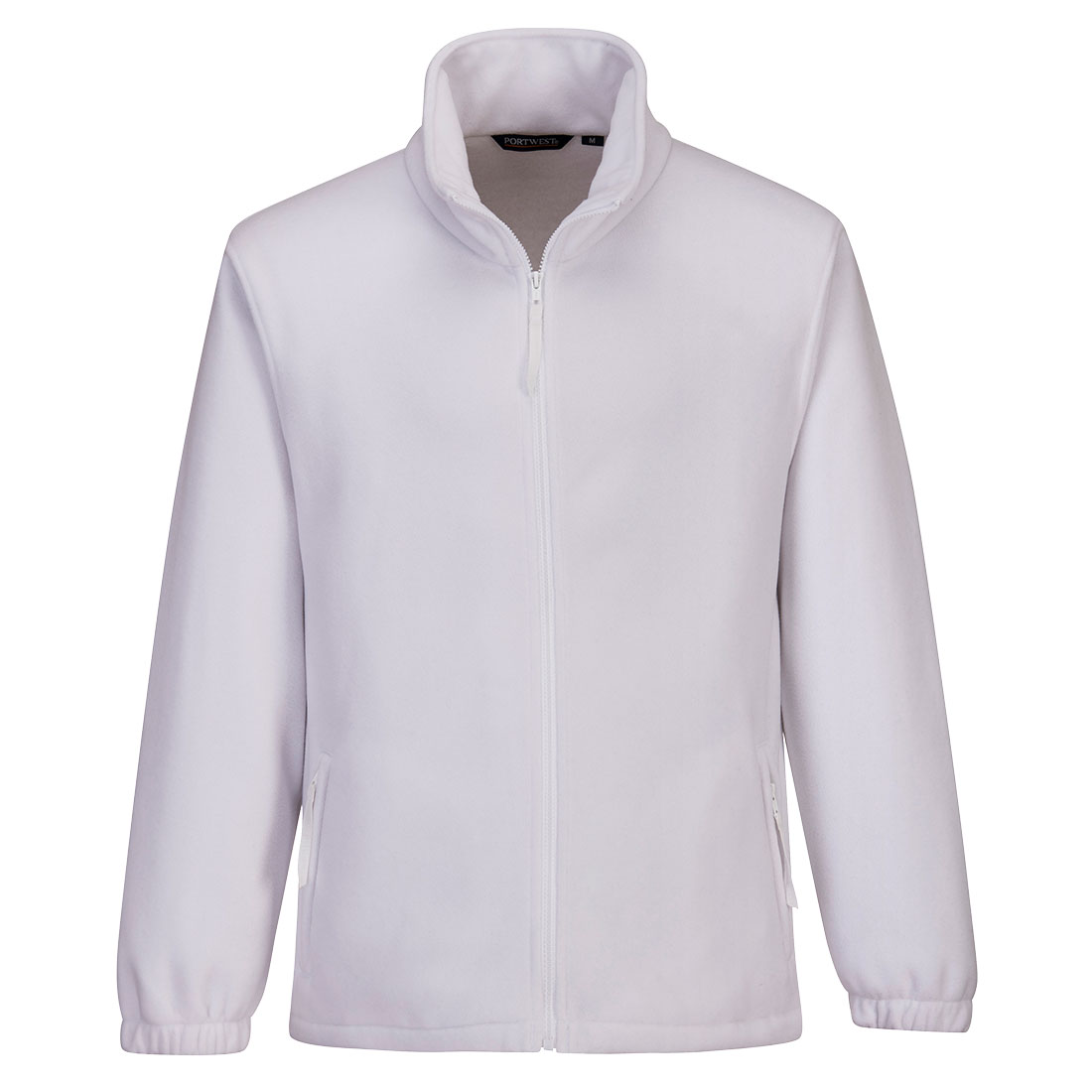 Aran-fleece til herre - Hvid