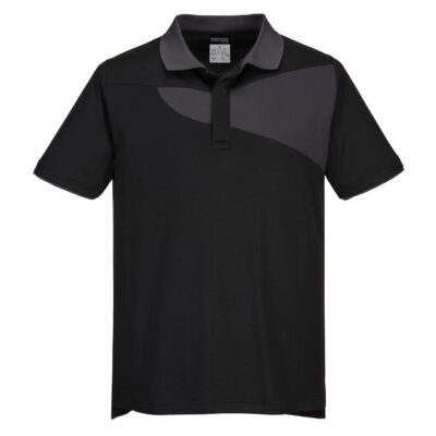 PW2 Polo T-Shirt S/S - Sort/Zoomgrå