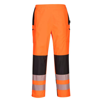 PW3 Hi-Vis dame regnbukser - Orange/Sort