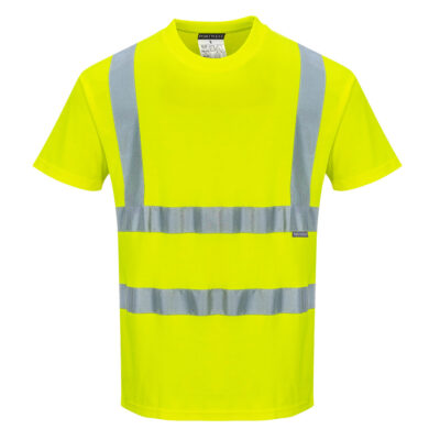 Bomuldskomfort kortærmet t-shirt - Gul