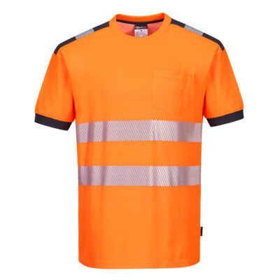 PW3 Hi-Vis t-shirt korte ærmer - Orange/Grå