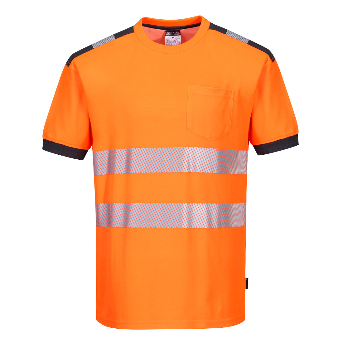 PW3 Hi-Vis t-shirt korte ærmer - Orange/Grå