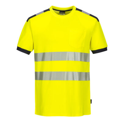 PW3 Hi-Vis t-shirt korte ærmer - Gul/Grå