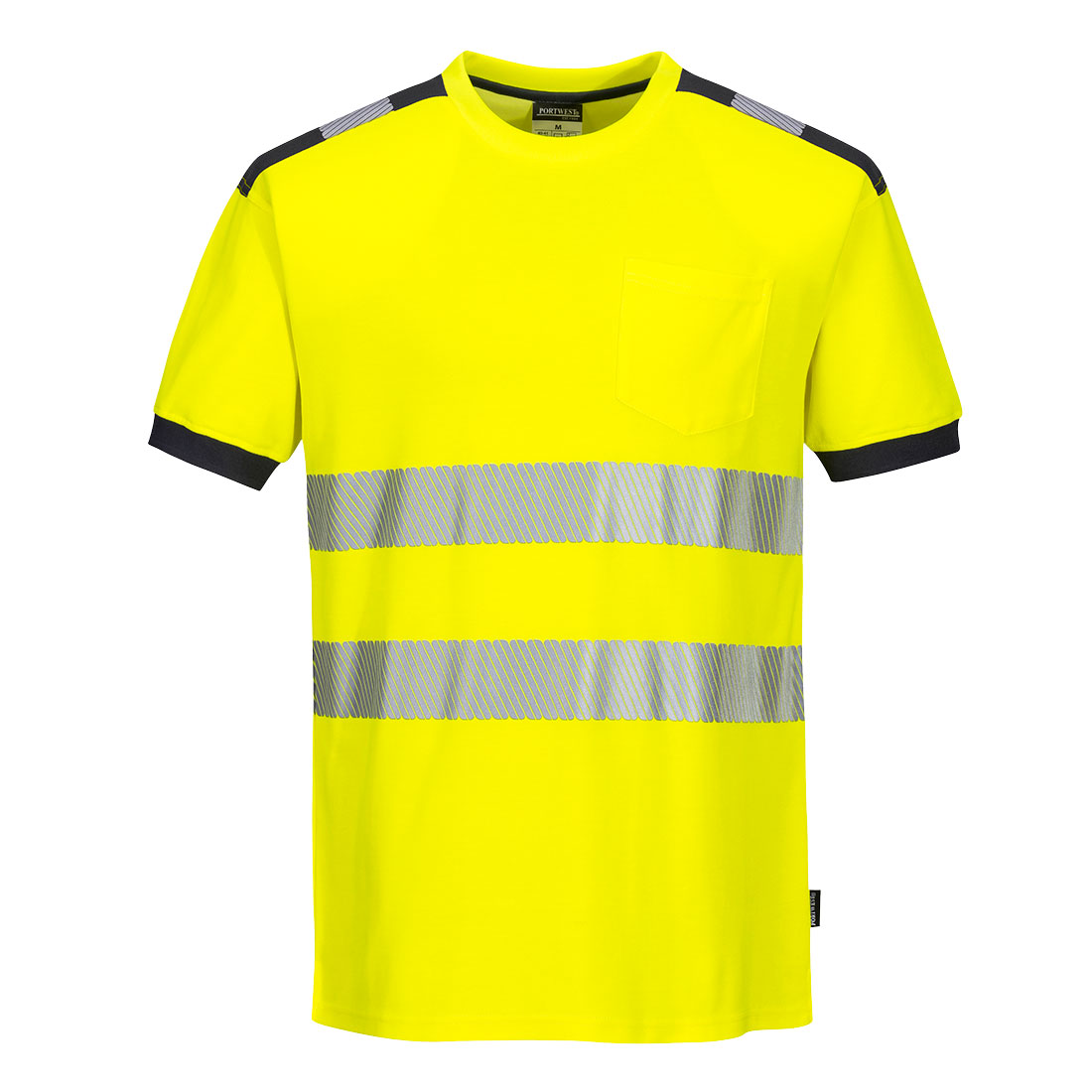 PW3 Hi-Vis t-shirt korte ærmer - Gul/Grå
