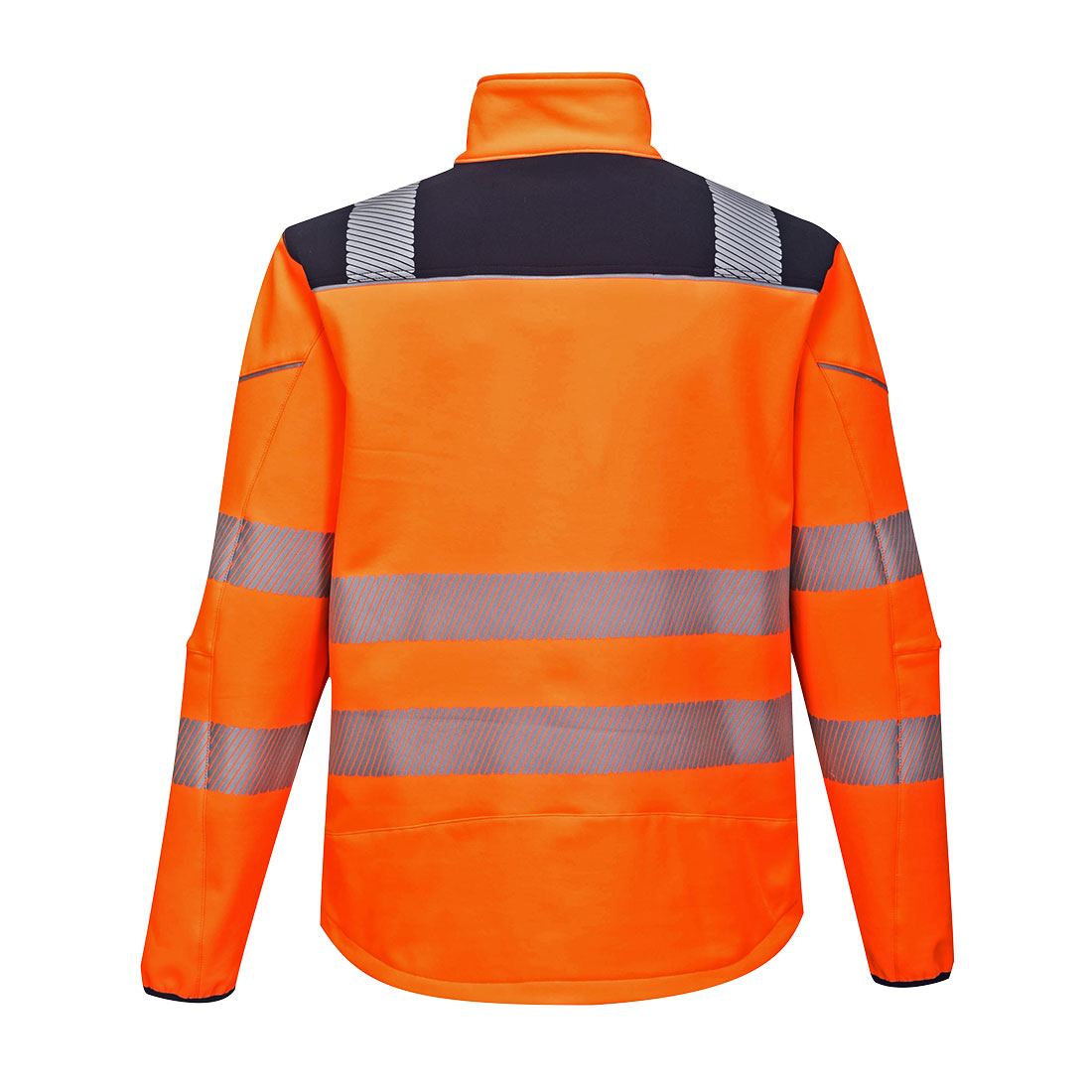 PW3 hi-vis Softshell jakke - Orange/Marine - Billede 2