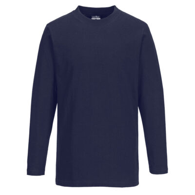 Langærmet t-shirt - Marine