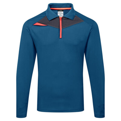 DX4 Langærmet poloshirt - Metroblå