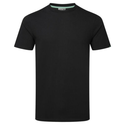 T-shirt i økologisk genbrugt bomuld - Sort
