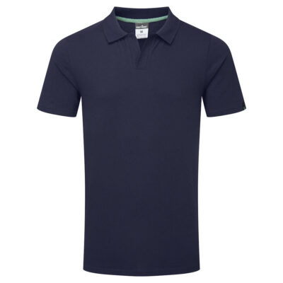 Genanvendelig poloshirt i økologisk bomuld - Marine