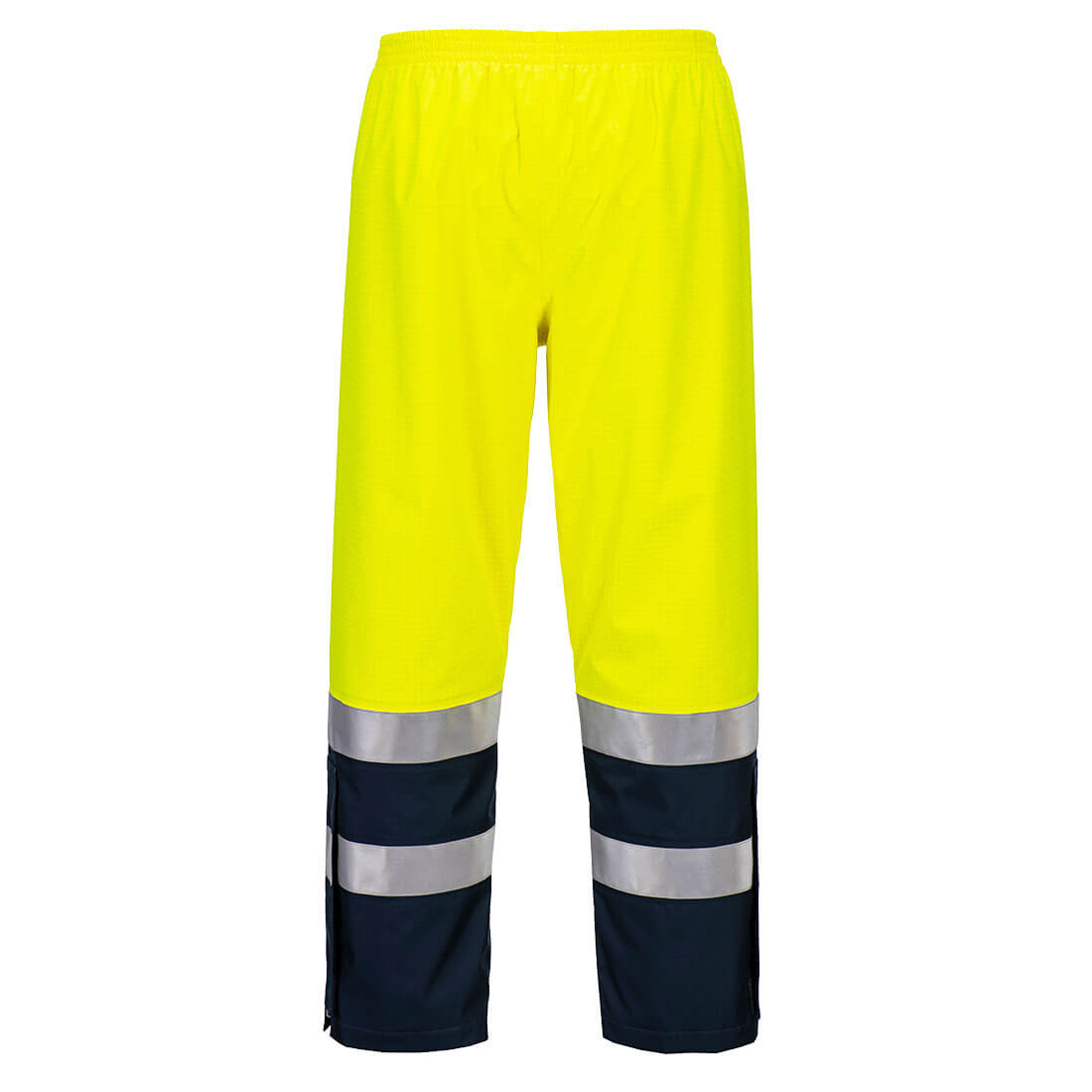 FR410 - Bizflame regn+ hi-vis let Arc bukser Gul/Marine - Billede 2