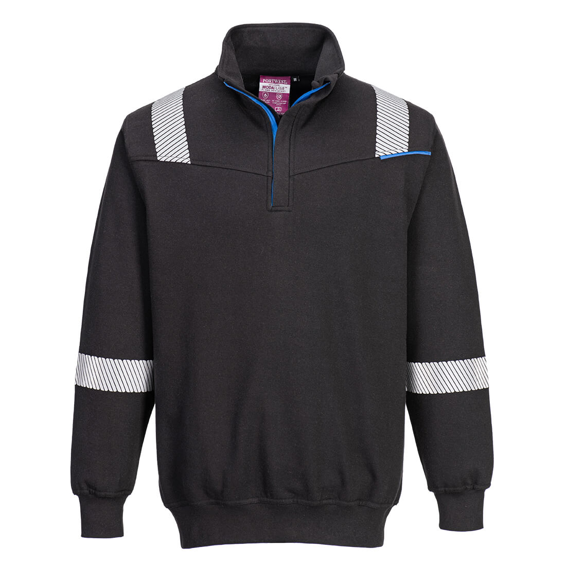 WX3 FR flammehæmmende sweatshirt - Sort
