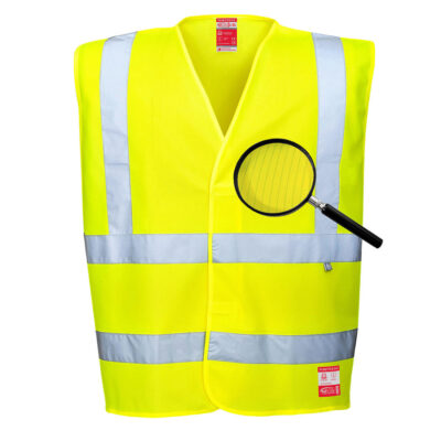 Hi-vis FR antistatisk flammehæmmende vest - Gul