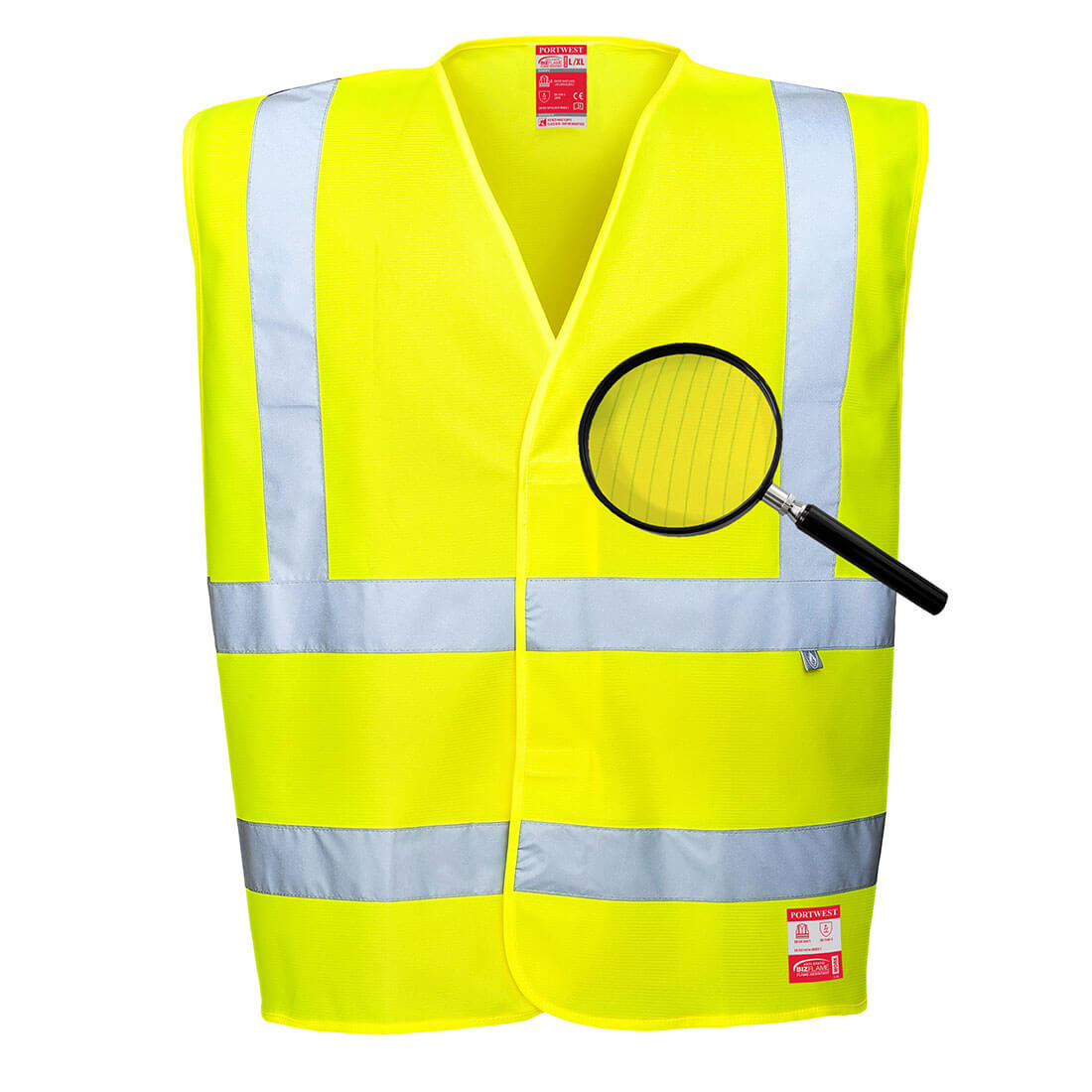 Hi-vis FR antistatisk flammehæmmende vest - Gul