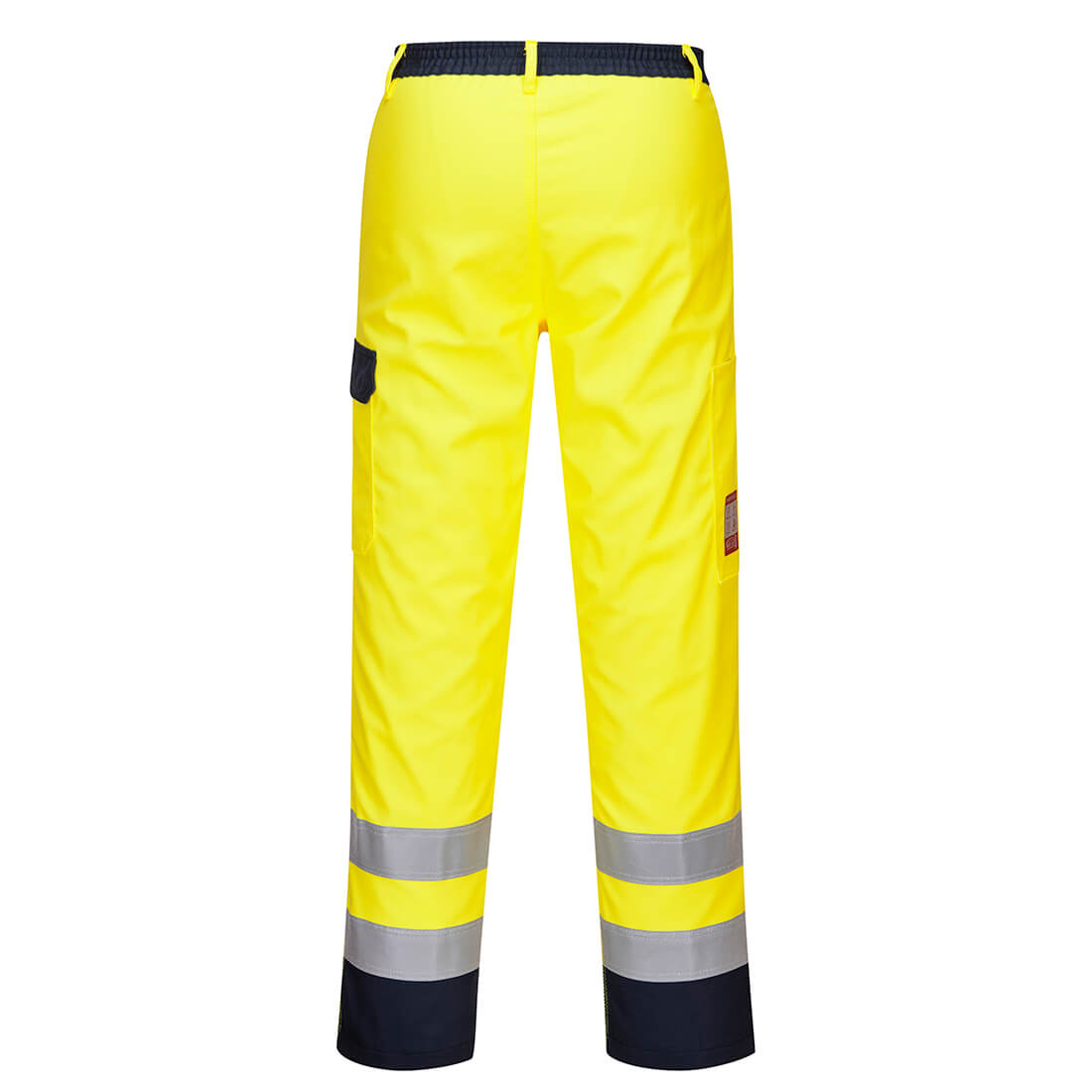 Bizflame hi-vis bukser - Gul/Marine - Billede 2