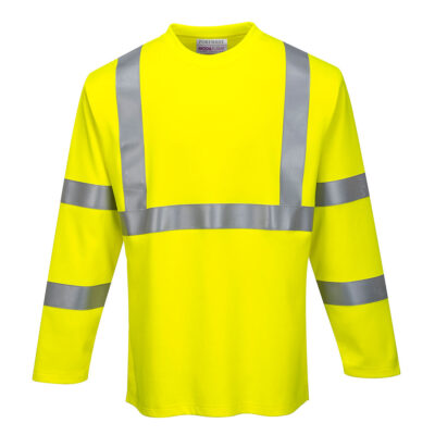 FR Modaflame hi-vis langærmet t-shirts - Gul