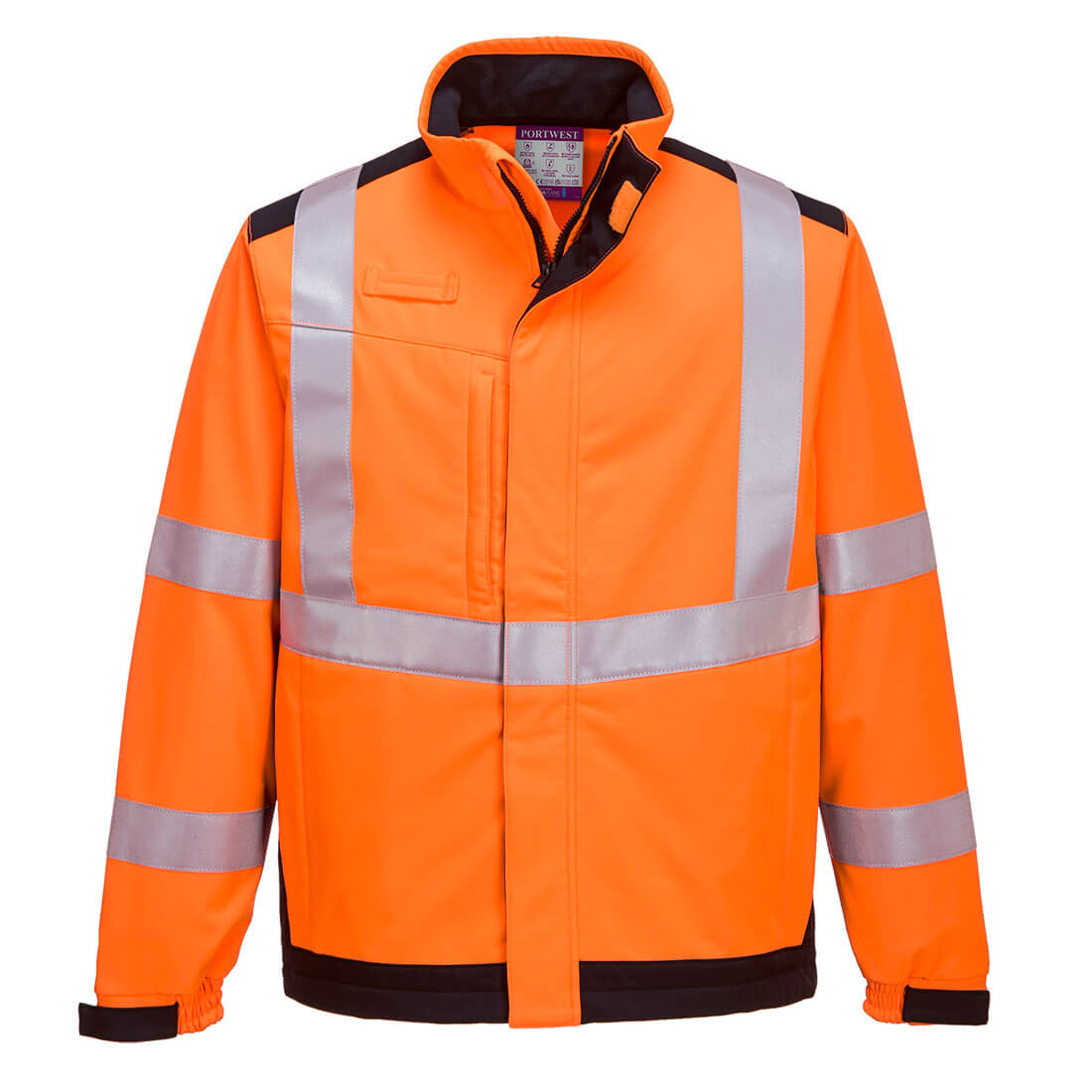 Modaflame multinorm Arc softshell jakke - Orange/Marine