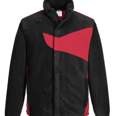 PW2  Fleece - Sort/Rød